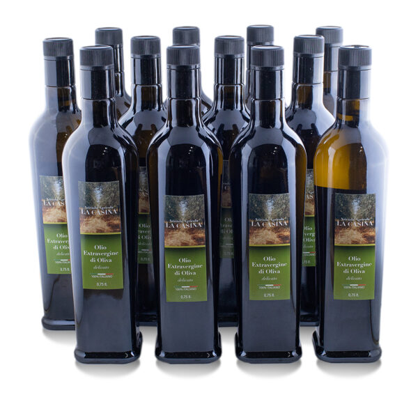 12 bottiglie da 750ml di Olio EVO "La Casina - Delicato"